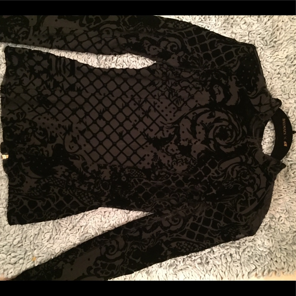 Balmain and H&M Collection blouse